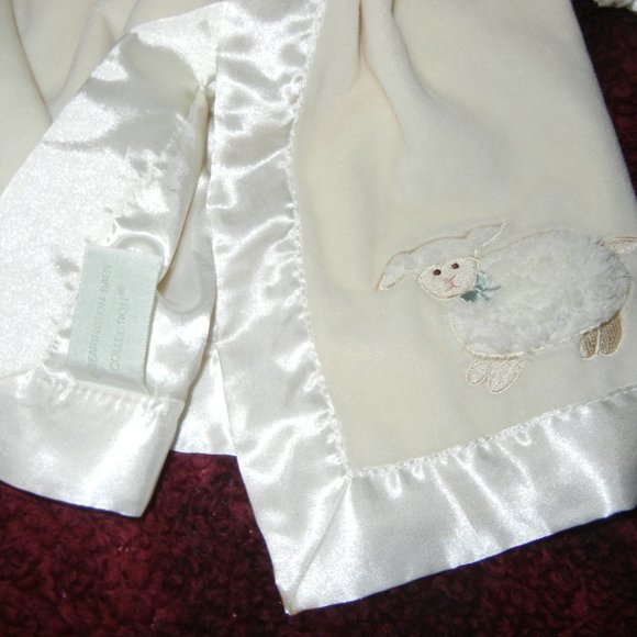 Bearington Collection lamb lovey security blanket Sherpa - Picture 3 of 3